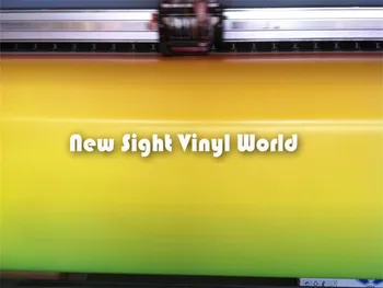 Rainbow Sticker Bomb Bil Wrap Gradient Farve Mærkat Bombning Vinyl Film Boble Gratis Størrelse:1.50*30 meter/Rulle