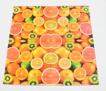 [RainLoong] saftige navn gemmer sig Orange Serviet Festlige & Party Væv Trykt Farverige Udsmykning Papir 33cm*33cm 1pack/masse