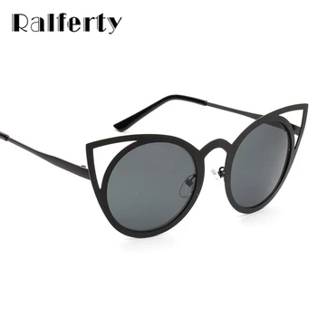 Ralferty 2017 Vintage Cat Eye Solbriller Kvinder Brand Designer Stilfulde Cateye Solbriller, Anti UV-solbriller Kvindelige Brillerne A1121