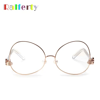 Ralferty 2018 Trendy Damer Briller Ramme Kvinder Gold Metal-Brillerne Tilbehør Trendy Optiske Briller Ramme Oculos W1116
