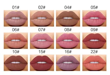 Rart Ansigt Mærke 12pcs/sæt 12 Farverne Nude Lipgloss Liquid Lipstick Ultra Matte Lip Tint på Læberne Makeup