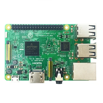 Raspberry Pi 3-kit + Akryl Tilfælde + EU-Strømforsyning + USB Kabel med skift + 16G micro SD-kort + køleplade med Wifi, Bluetooth