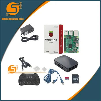 Raspberry Pi 3 Modul B+sag +tastatur+heatsink+16G SD-kort+HDMI-kabel - +power adapter gratis fragt
