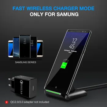 RAXFLY QI Trådløse Oplader Til Samsung S8 Plus Galaxy Note 8 S7 S6 Kant 5V/1.8 EN Opladning Hurtig Opladning Til iPhone 8 X Nexus 5 6