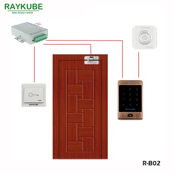 RAYKUBE Elektriske Mortise Lås For Døren adgangskontrol System, Elektrisk Bolt Låse R-B02