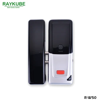 RAYKUBE Nye Trådløse 433Mhz Access Control Kit Trådløse Elektriske dørlås RFID-Tastatur Fjernbetjening Exit-Knappen