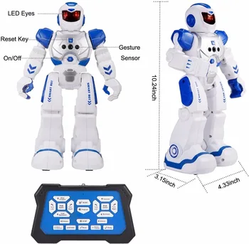 RC-Fjernbetjening Robot Smart Indsats Gang Dancing Gestus Sensor Legetøj Gave til børn gratis fragt