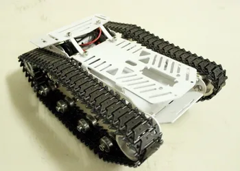 RC Metal Tank Bilen Chassis Alle Metal bæltekøretøj Stor Størrelse Stor Belastning Track Bil Caterpillar Webcrawler Robot Arm Manipulator DIY