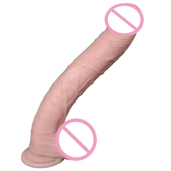 Realistisk Kæmpe Dildo 13.38 i 33.5*5cm Enorme Penis, Pik Med Stærk sugekop Anal G-punkt Dildo Penis Vibrator Sex legetøj til kvinder