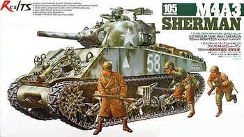 RealTS Tamiya 1/35 35251 M4A3 Sherman 105mm Haubits Plast Model Kit