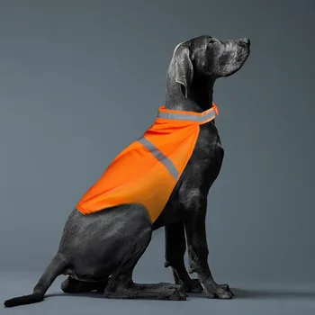 Reflekterende Dog Fluorescerende sikkerhedsvest Høj Synlighed Hund Tøj Vandtæt Luminous Pet Tøj til Små, Mellemstore og Store Hunde
