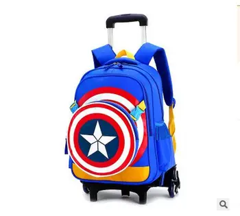 Rejse bagage tasker til kid Boy ' s Vogn School-rygsæk med hjul taske til Skole Trolley taske På hjul Skole Rullende rygsække