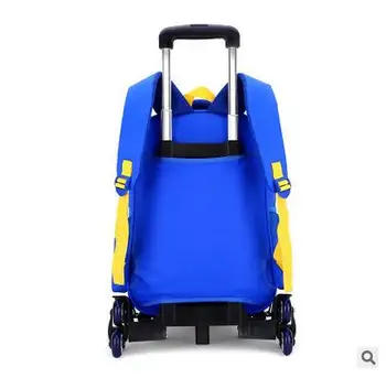 Rejse bagage tasker til kid Boy ' s Vogn School-rygsæk med hjul taske til Skole Trolley taske På hjul Skole Rullende rygsække