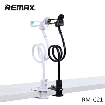 Remax 360 Rotation Fleksibel Lange Arm Mobiltelefon Stå Dovne Mennesker Bed Desktop Tabel Mount Holder til iphone til samsung, huawei