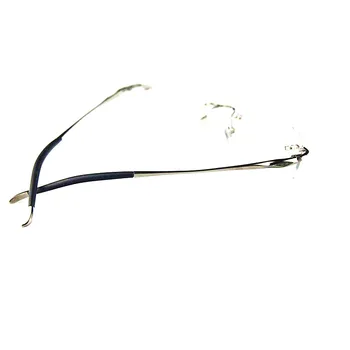Ren Titanium Briller, Uindfattede Optisk Ramme Recept Forestilling Rammeløse Briller Til Mænd briller Silicium Fod 16123