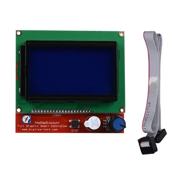 Reprap Ramper 1.4 + Mega 2560 + Heatbed mk2b + 12864 LCD-Controller + DRV8825 + Mekaniske Endestop+ Kabler Til 3D Printer diy kit