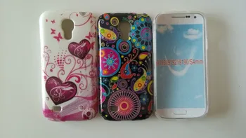 Retro Farverige Blomst Hjerte Style Soft Back Cover taske Til Samsung Galaxy S4 mini i9190 Telefonen Tilfælde Gratis