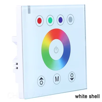 RGB-2,4 G Trådløse kontakt på væggen touch controller led lysdæmper til DC12V LED Neon flex strip lights