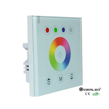 RGB/RGBW vægmonteret touch-panel controller glas panel lysdæmper Controller til DC12V-24V LED Strip RGB Controller
