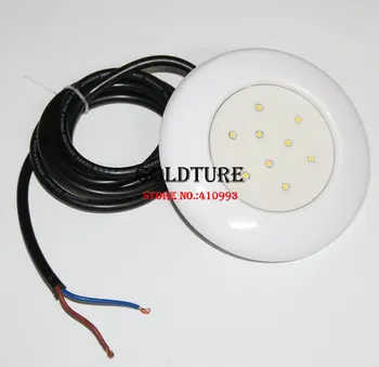 RGB-Spa-Pool Lampe 9W Harpiks Fyldt Sauna Lys 12v dc Plast Swimmingpool LED-Vandtæt IP68