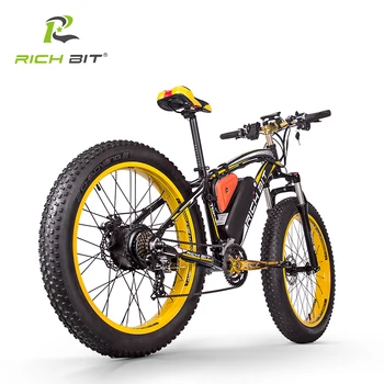 RichBit RT-012 Plus Fat Tire ebike 21 hastigheder 48V 1000W 17Ah Lithium Batteri kraftfuld El-Cykel Computer Med Speedometer