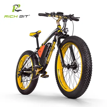 RichBit RT-012 Plus Fat Tire ebike 21 hastigheder 48V 1000W 17Ah Lithium Batteri kraftfuld El-Cykel Computer Med Speedometer