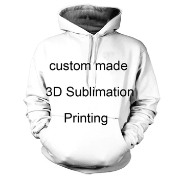 RIGTIG AMERIKANSK OS Brugerdefineret STØRRELSE -Oprette din egen 3D-Sublimation print Hoody / Hættetrøjer - plus størrelse