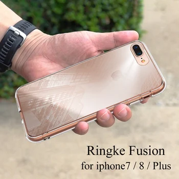Ringke Fusion Case til iphone 8 Tilfælde og 7 Plus Tilfælde Klart PC Tilbage og Blødt TPU Hybrid 8 Plus-Sagen
