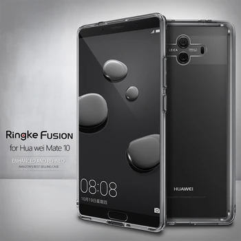 Ringke Fusion for Huawei Mate 10 Tilfælde Klart PC Tilbage Blødt TPU Cover Frame Hybrid for Mate 10 Pro