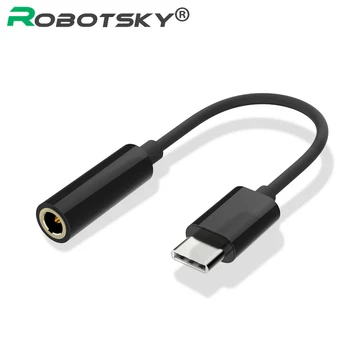 Robotsky USB Type-C han til 3,5 mm Female Audio Adapte Type C til 3,5 Hovedtelefon Converter for Letv 2,2 pro, max 2, pro 3