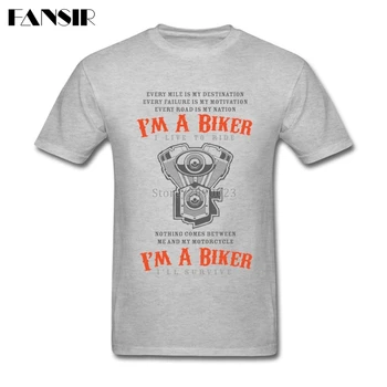 Rock T-Shirt Mænd Er Jeg En Motorcykel Biker Mænd T-Shirt Med Korte Ærmer Bomuld, Mærke Tøj For En Brugerdefineret Gruppe