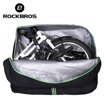 ROCKBROS 1big+1small Sammenklappelige cykelholder Bag MTB-Road Cykel Taske, der Med opbevaringspose Let Bære Anti-støv Cykel Pannier