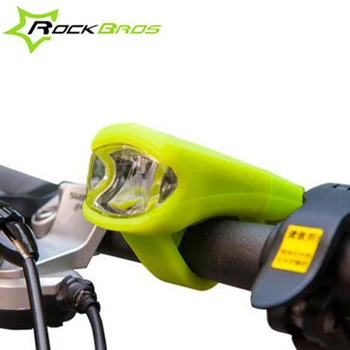 Rockbros USB-Genopladelige Cykling Lys Foran Silicium Gel Vandtæt LED Cykel Lys MTB-Pærer Natten Sikker Ridning LT0066