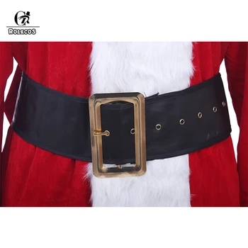 Rolecos Santa Claus Cosplay Kostume Et Komplet Sæt Af Jul Kostumer Rød og Blå Santa Claus Jul Tøj Luksus Passer til