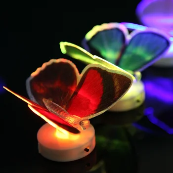 Romantisk Farverige Sommerfugl Sengen LED Nat Lys-Lampe Til Børne Værelset LED Indendørs Belysning Parti Hjem Dekoration Lampe Gave