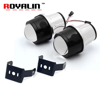 ROYALIN Fog Lens HID H11 Bi-Xenon projektorens Linse 2,5 tommer Metal Bifokale Kørsel til Universal Car Styling Tåge Lys Vandtæt