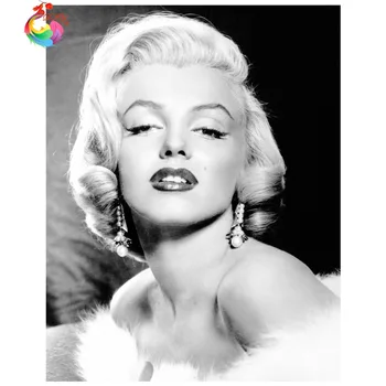 Rubiks Terning Diamant Maleri fuld runde bor Hjemme dekoration Cross Stitch Mosaik Broderi Figur Marilyn Monroe håndarbejde