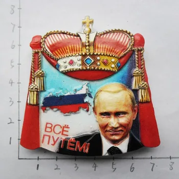 Russisk high - grade silketryk mandlige guder Putin turist-souvenir-køleskab
