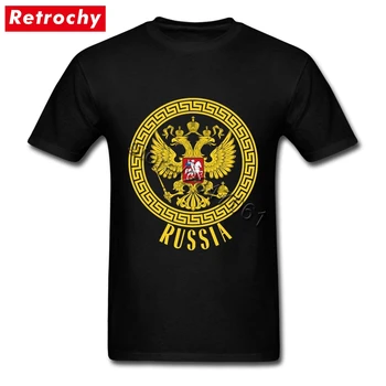 Russisk Imperiums rigsvåben Rusland T-Shirt Eagle t-Shirts Herre Fashion Style T-Shirts Billige Mærkevarer Kæreste Valentines Gaver