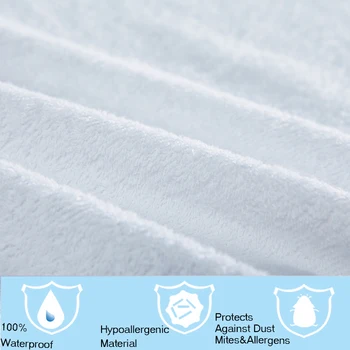 Russisk størrelse luksus madras dækning til hjem matelas sengetæppe 160X200 cm vandtæt madrasbetræk beskytter seng madras