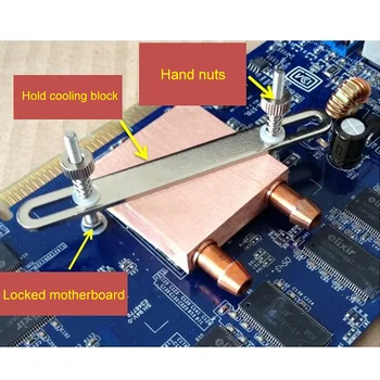 Rustfrit Stål Vand Køling Waterblock spænder, Heatsink Blok Væske Køler Til CPU-GPU-Laser Hoved Industriel Kontrol Kabinet