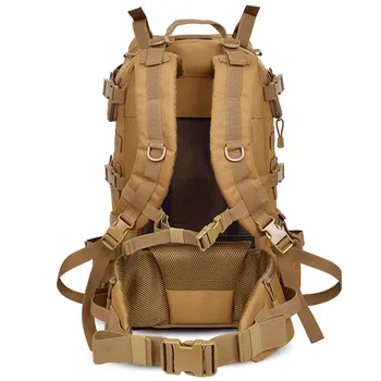 Rygsæk med stor kapacitet 50 L travel taske computer taske, bjergigning taske militære mænd kvinder multifunktionelle høj kvalitet taske
