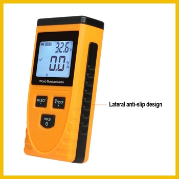 RZ EMT01 Induktiv Træ Fugt Meter Hygrometer Digital Elektrisk Omgivende Temperatur Tester Måling af GM630