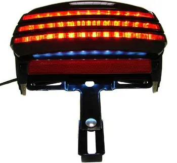 Røg-LED baglygte/Beslag Tri-Bar Fender for Harley Softail Fxst Fxstb Fxstc 2006-2013 Motorcykel