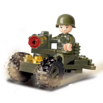 S-Model Kompatibel med Lego B0118 24pcs Anti-Tank Gun Modeller Bygge-Kits Blokke Legetøj Hobby Hobby For Drenge og Piger