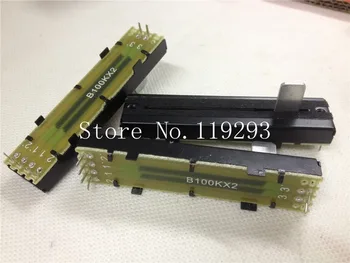[SA]Taiwan produceret 7.2 cm 72mm gå spor B100KX2 10MM Slide potentiometer akse 