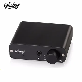 SABAJ D2 Portable Audio DAC med Hovedtelefon Forstærker med 3.5 mm Hovedtelefon Jack Output Optical Coaxial USB Input-CINCH-Mini Lyd