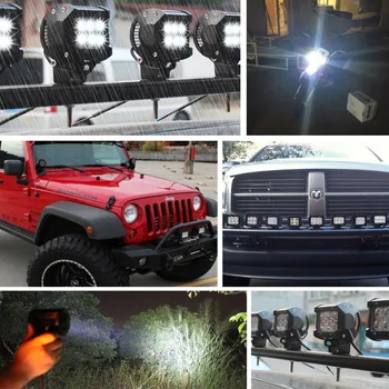 Safego 12V LED-Traktor 18W Led-arbejdslampe Bar 18W Offroad Lys Bar 4X4 ATV, Bil, Lastbil, Motorcykel, Båd Stedet Oversvømmelse arbejder Lampe