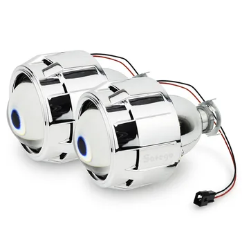 Safego hid bi-xenon kit linse maske, Kappe 2,5 tommer bixenon projektorens linse for H4 H7 Bi-xenon optik H1,H11,9005,9006 bilforlygte