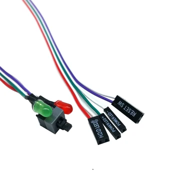 Sagen Desktop-ATX Power On Reset Switch Kabel Med HDD LED-Lys Til PC -R179 Drop Shipping